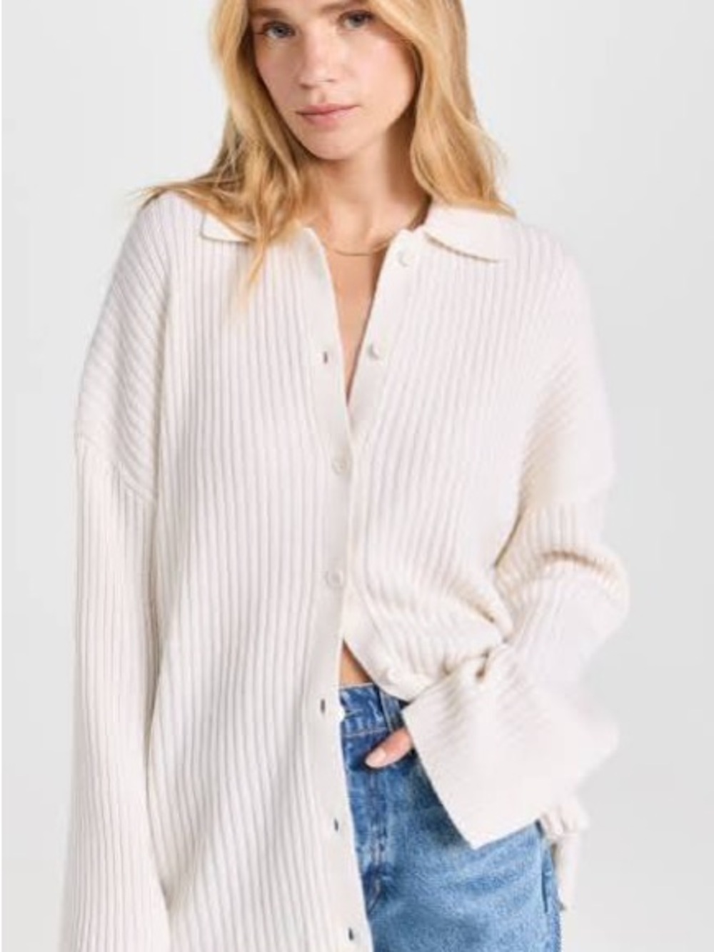 Reformation Fantino Cashmere Collared Cardigan - size M women’s